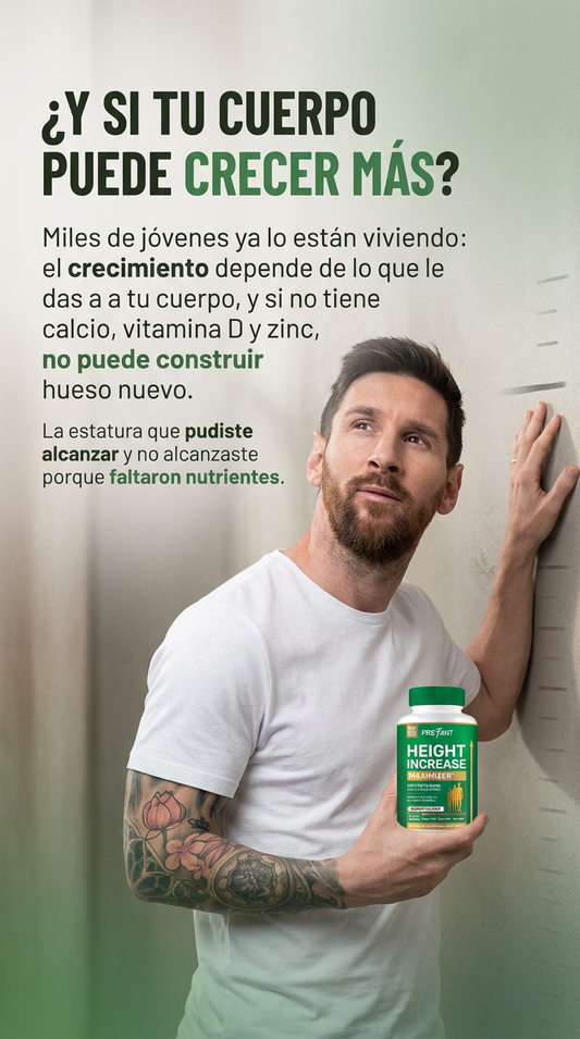 HEIGHT INCREASE BY MESSI